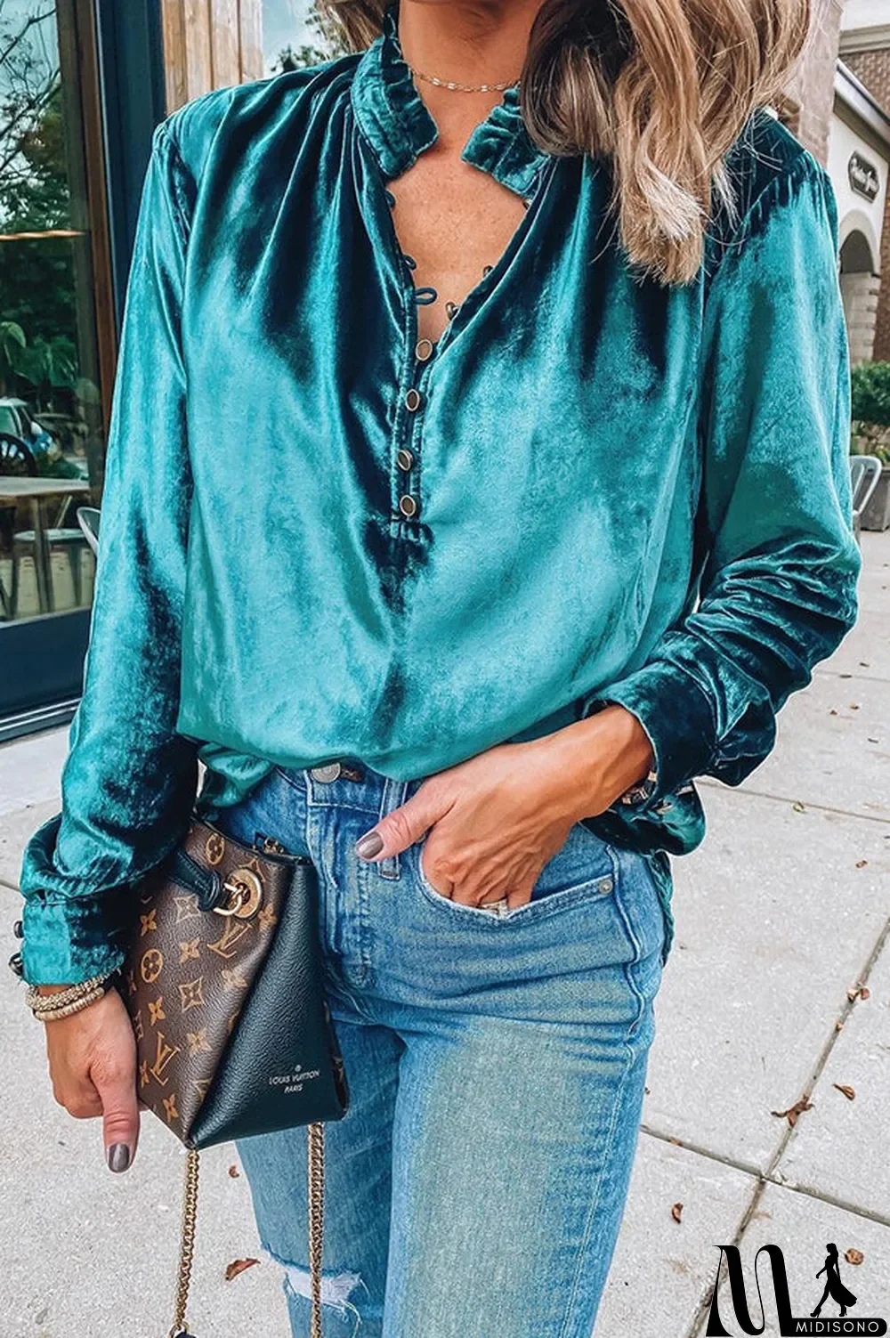 MidiSono - Vegas Babe Luxurious Velvet Top