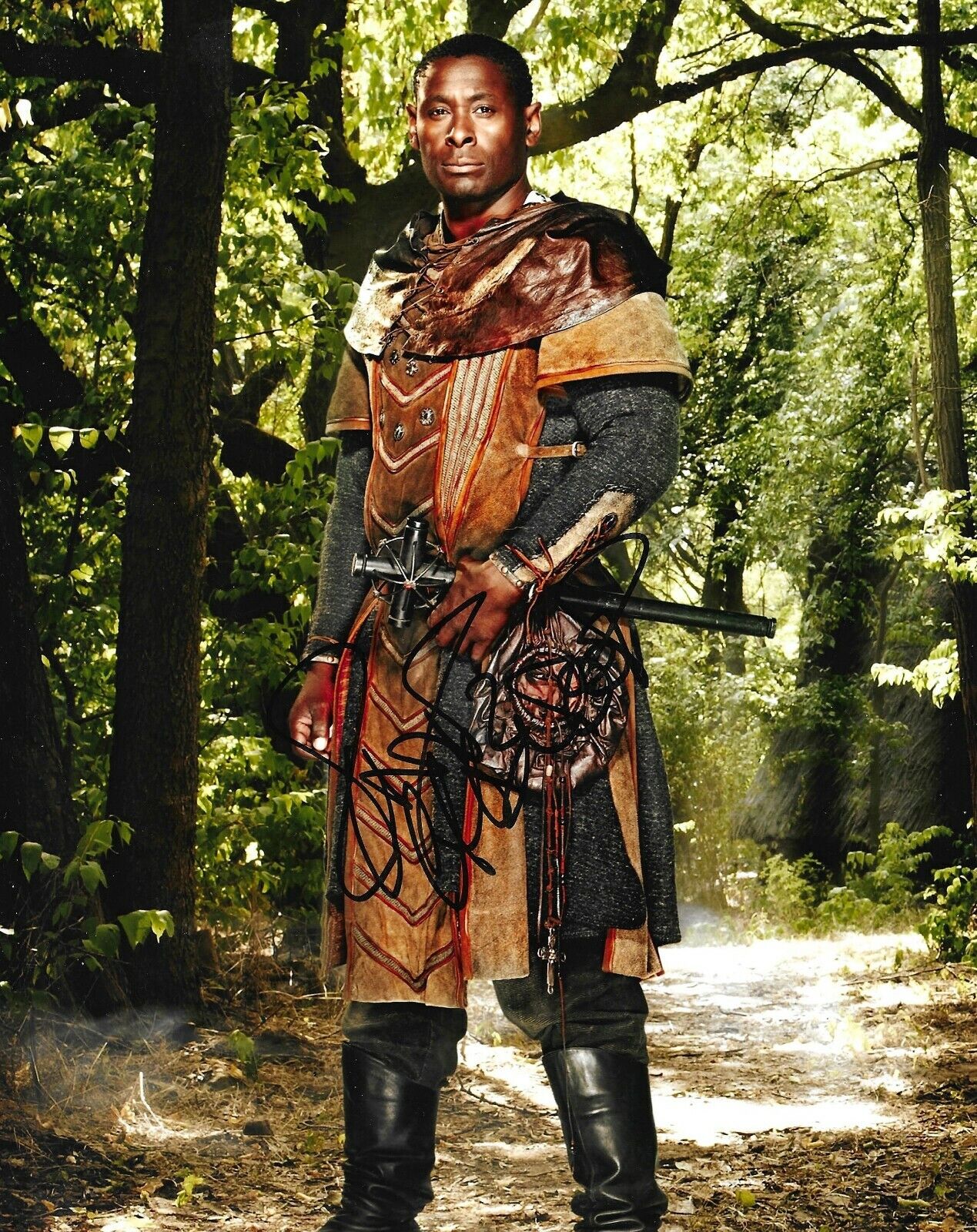 David Harewood Signed Robin Hood 10x8 Photo Poster painting AFTAL