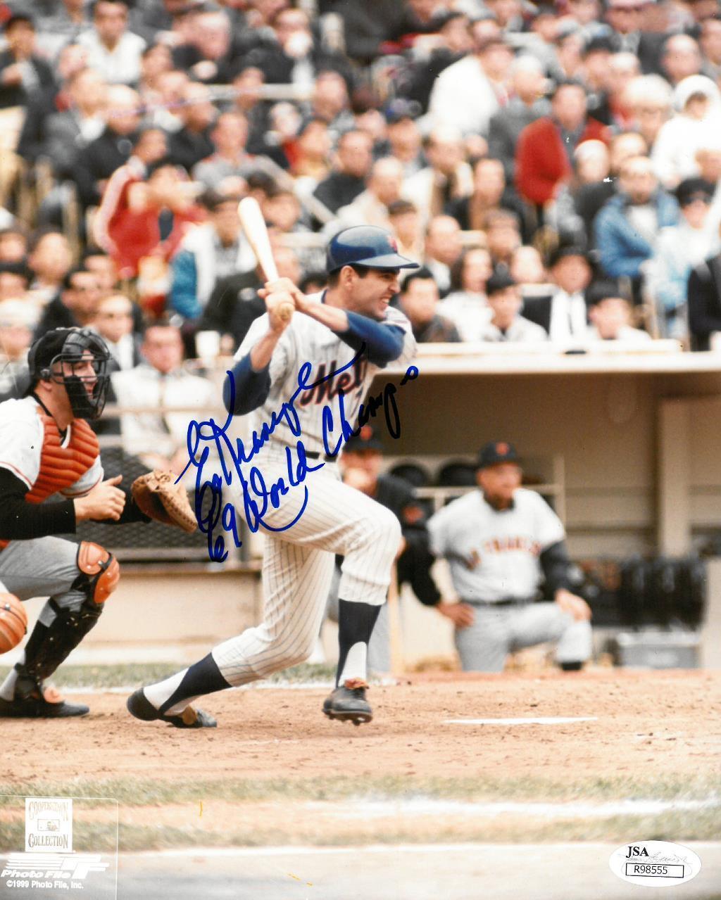 Ed Kranepool Signed NY Mets Authentic Autographed 8x10 Photo Poster painting JSA COA