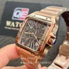 Cartier Santos Large Skeleton WHSA0016 Rose Gold Hand Wind 40mm Super Clone