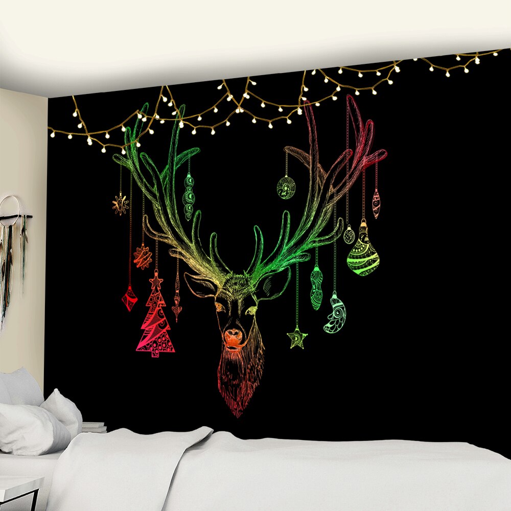 

Wall Tapestry - Simple Lines Christmas Reindeer-150*130cm, 501 Original
