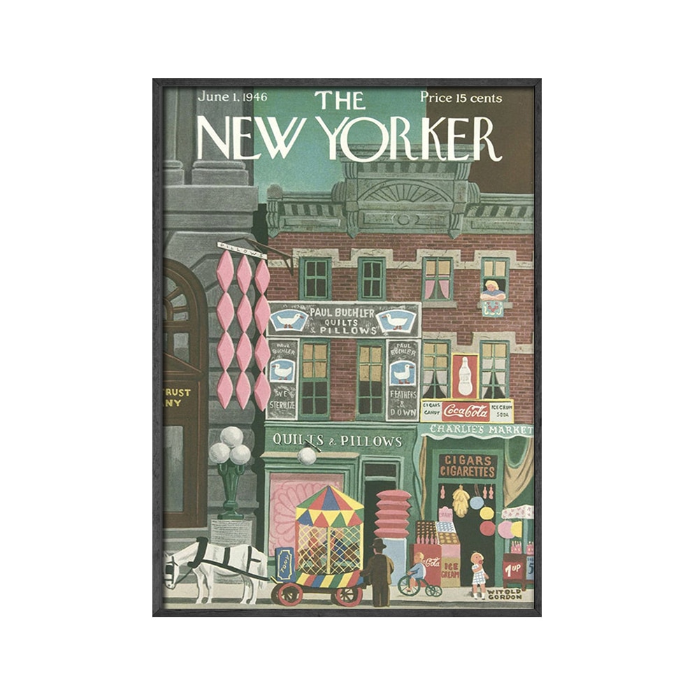 3 Pieces New Yorker Magazine Cover View of the World Posters Pictures Canvas Wall Art Home Decor Paintings Room Decoration