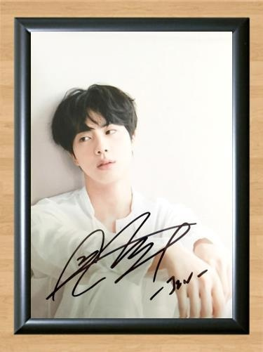 Bangtan Boys BTS Jin Signed Autographed Photo Poster painting Poster Print Memorabilia A4 Size