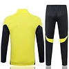 25/26 Real Madrid yellow long zipper Training Jacket Set