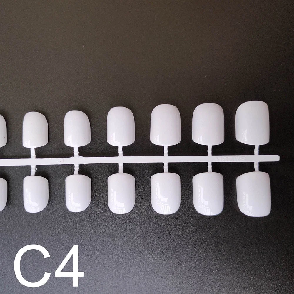 10 Sets Square Shape False Nail Tips In Same Color 24 Pieces/Set 10 Sizes Press on Fake Nails DIY Manicure Finger Nail Tips-Nail Inspo