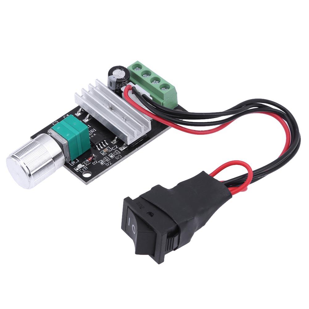 

PWM DC Motor Speed Controller 6/12/24V 3A Adjustable Normal-Reverse Switch, 501 Original