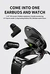 Headphones And Watches 2-in-1 Smart Bracelet Bluetooth Sports Running Heart Rate Blood Pressure Sleep Health Monitoring