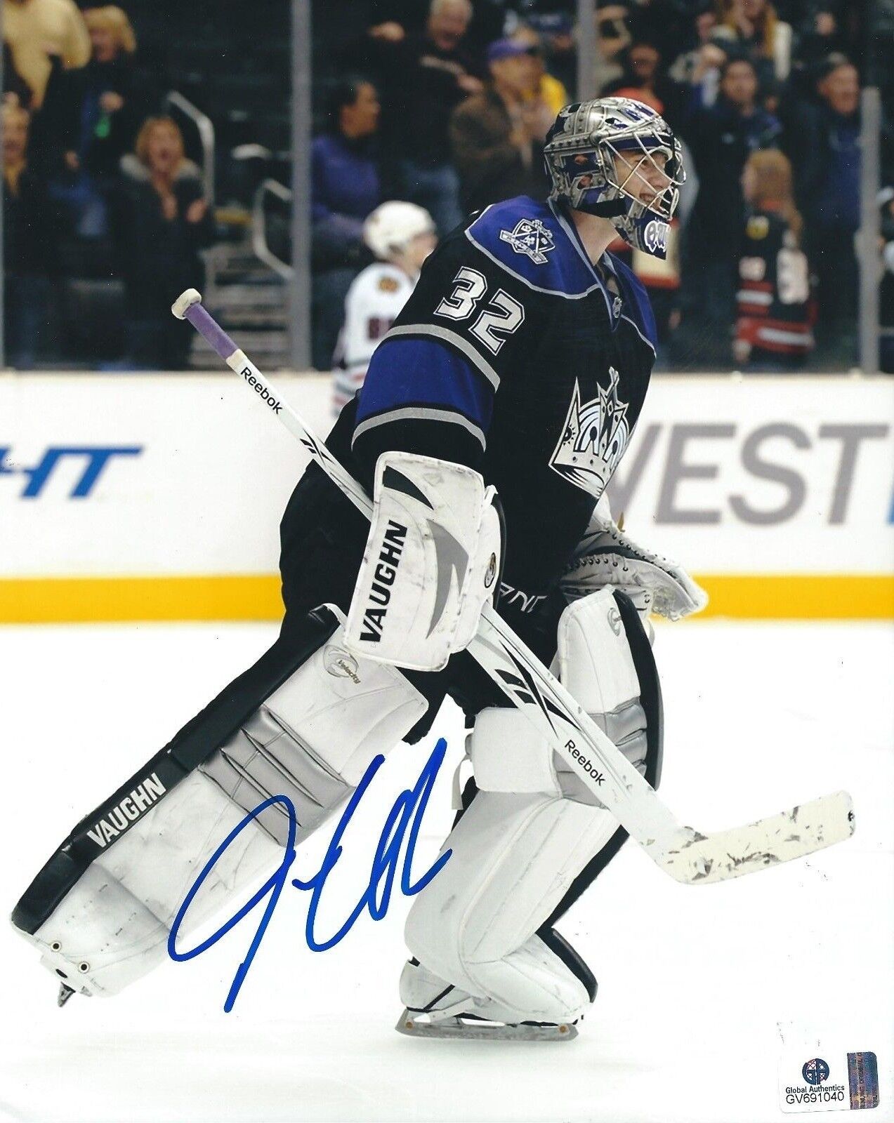 Jonathan Quick Signed Los Angeles Kings Hockey 8x10 Photo Poster painting GAI GV691040