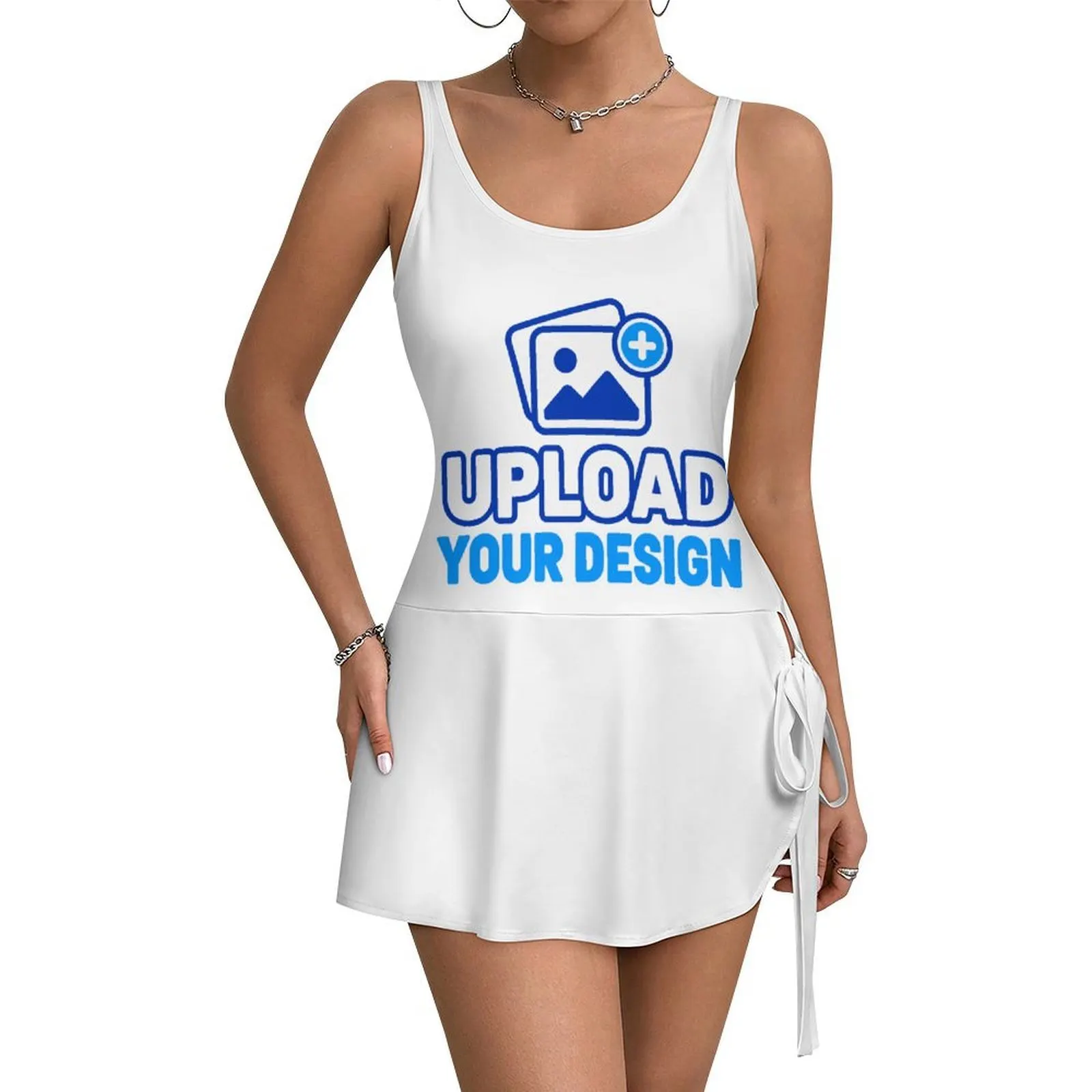 Adjustable-Strap Mini Dress &ndash; personalized print product image 8