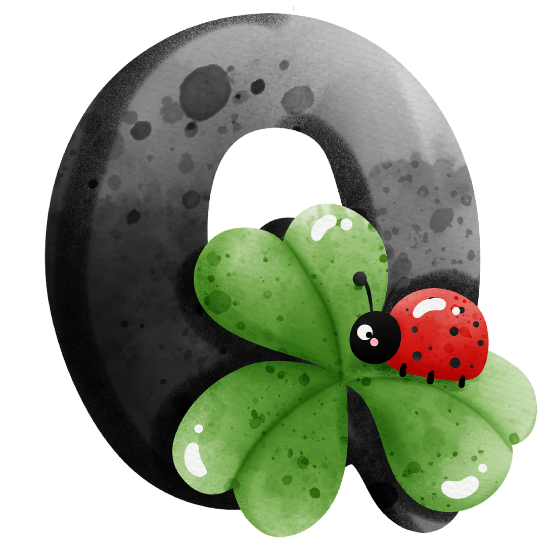 Diamond Painting - Full Round/Square Drill - Ladybug Alphabet(30*30 - 50*50cm)