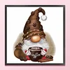 (Stamped/Counted) Coffee Gnome - 11CT Cross Stitch 40*40cm/15.75*15.75in