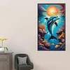Diamond Painting-DIY Round Partial AB Drill Marine Life（45x75cm）