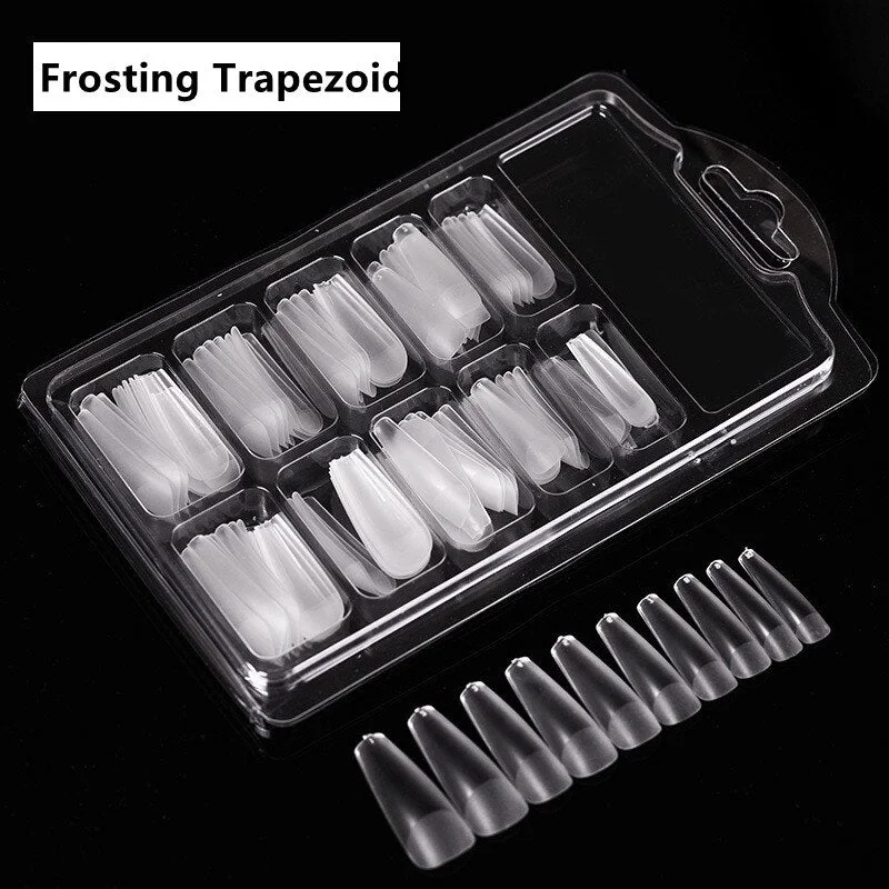 Full/Half Cover Fake Nail Artificial Press on Long Ballerina Clear/Natural/white False Nails Coffin Nails Art Tips Manicure Tool-Nail Inspo