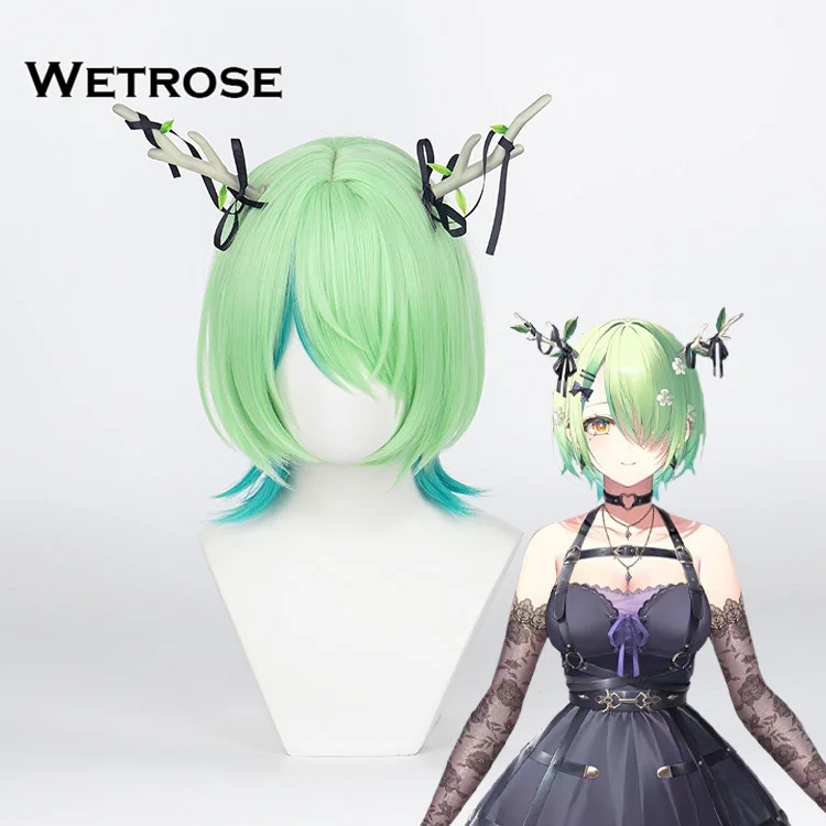 【Wetrose】 In Stock Hololive EN Vtuber Ceres Fauna New Outfit Gothic Suit Cosplay Costume Dress Wig Full Set 