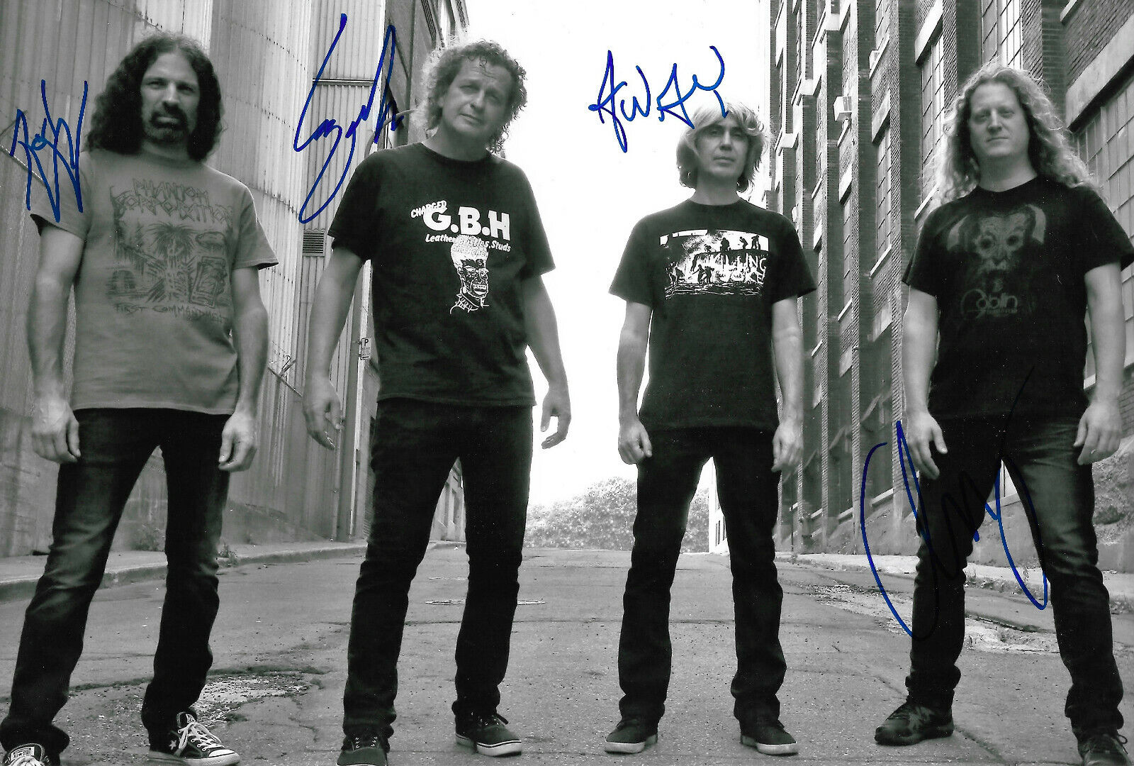 Voivod signed 8x12 inch Photo Poster painting autographs