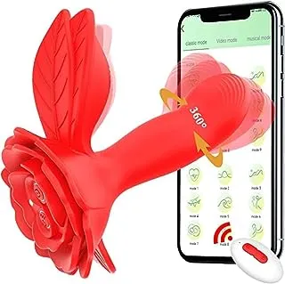 Rose Butterfly Wearable G Spot Vibrator - CSFLY 9 Rotating & 9 Vibrating  Clitoral Vibrator, Wearable Panties Vibrator,App & Remote Control Vibrator,Adult  Sex Toys for Couples