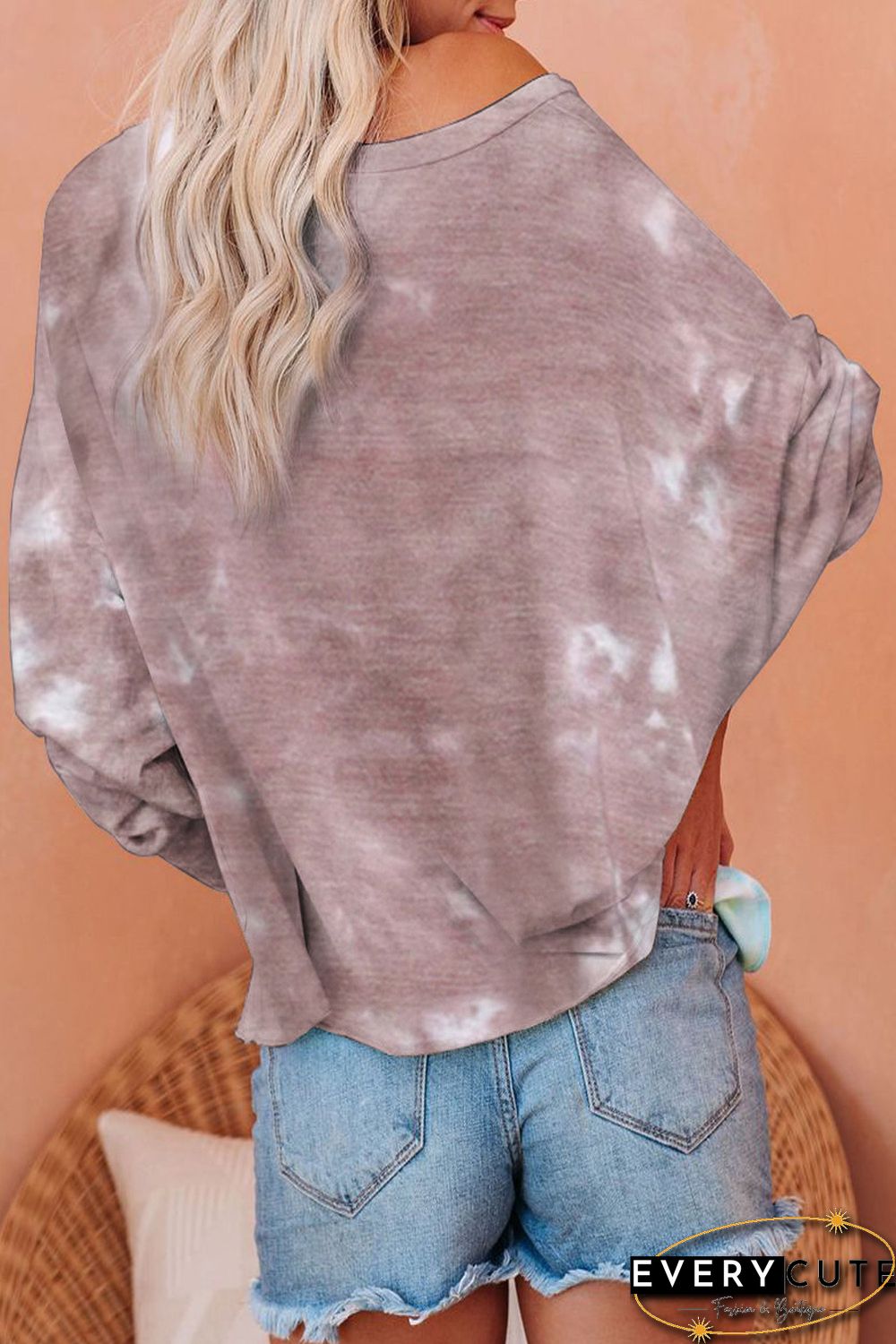Tie Dye Pullover Long Sleeve Top