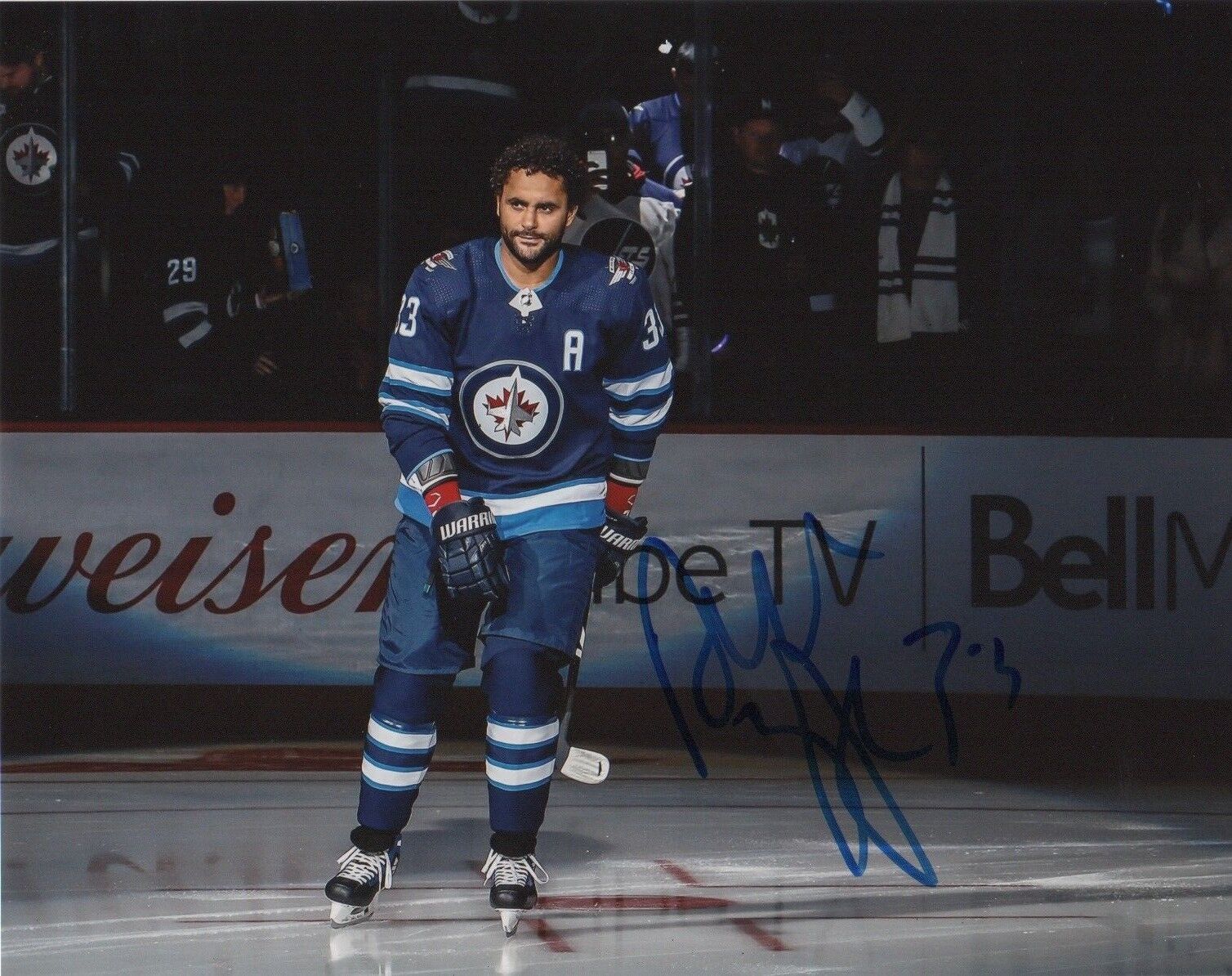 Winnipeg Jets Dustin Byfuglien Signed Autographed 8x10 Photo Poster painting COA