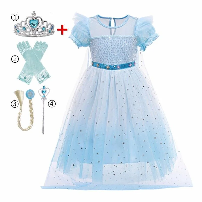 Children Fantasia Halloween Cosplay Costumes Party Princess Dress Christmas Kids Dresses For Girls Dress