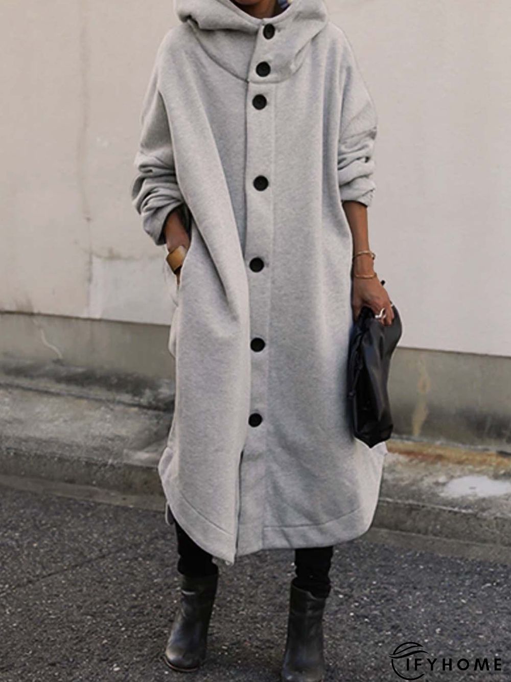 Cotton Casual Plain Jacket | IFYHOME