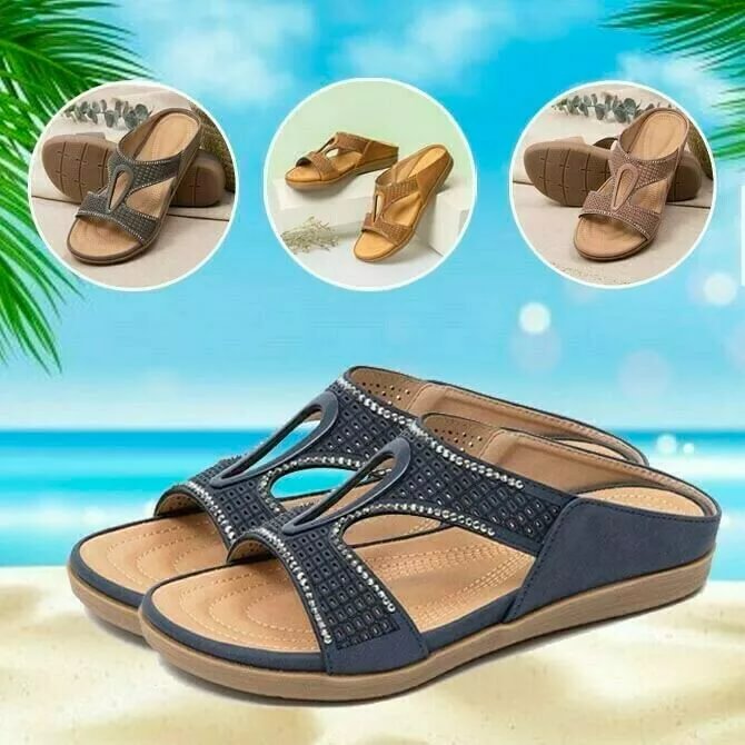 PREMIUM ORTHOPEDIC ARCH SUPPORT REDUCES PAIN COMFY WOMAN SANDALS