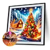 Christmas House - Diamond Painting - Partial Special Shaped Drill(Canvas|30*30cm)