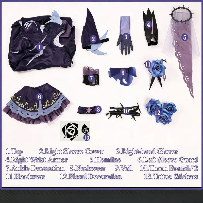 [Wetrose] In Stock Honkai Impact 3rd Rita Rossweisse Fallen Rosemary Game Outfit Cosplay Costume 