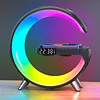  Sunrise Alarm Clock, Domed Smart Ambient Light with Bluetooth Audio Wireless Charging Sunrise Wake-up Light with Night Light Sleeper 