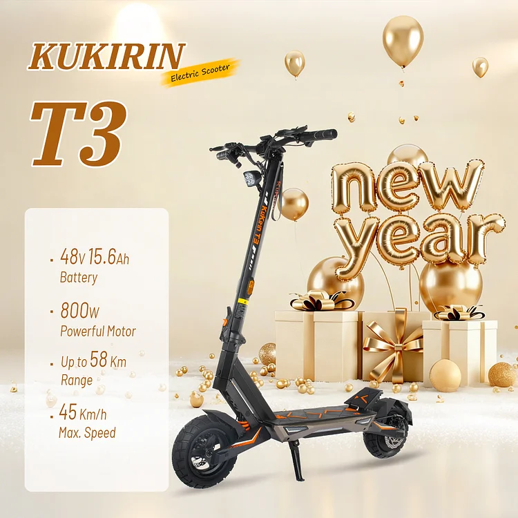 KUKIRIN T3 Electric Scooter | 800W Powerful Motor | 45KM/H Max Speed