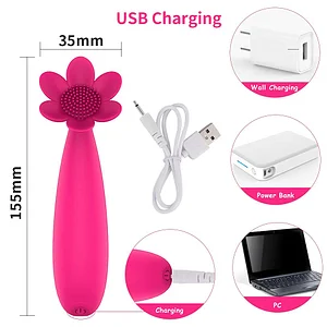 Rose Flower Clitoral Vibrator – 19 Vibration Modes, Medical-Grade Silicone