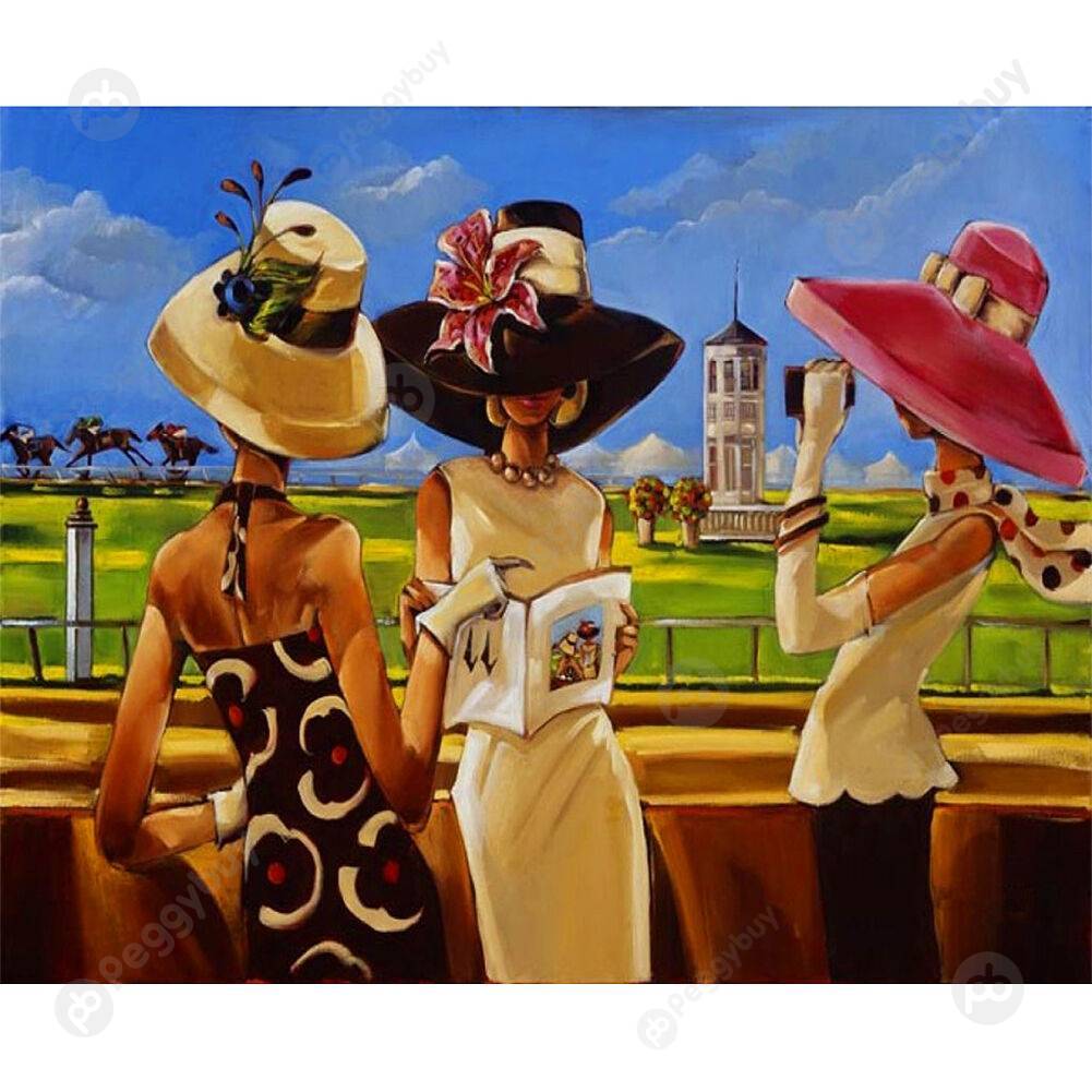 

40*30CM Paint By Numbers-Lady, 501 Original