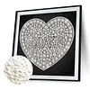 DIY Pearl Painting Love for Home Wall Decor(25x25cm)