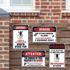 4pcs - No Trespassing Warning - Vintage Metal Signs(8*12Inch) 