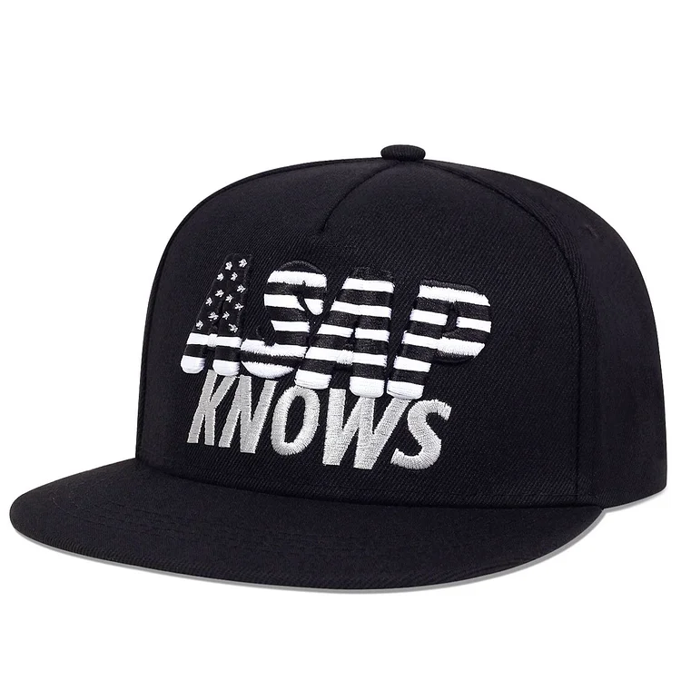 Fastball cap ASAP KNOWS CAP blackhip hop snapback hat for men women adult outdoor casual sun baseball cap bone