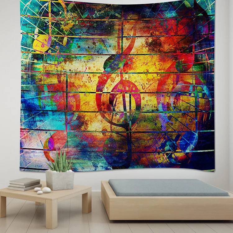 Printed Tapestry - Abstract Note