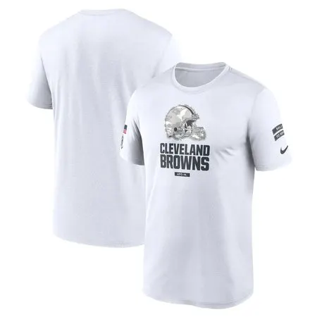 Men's Cleveland Browns  White 2024 Salute To Service Legend Performance T-Shirt