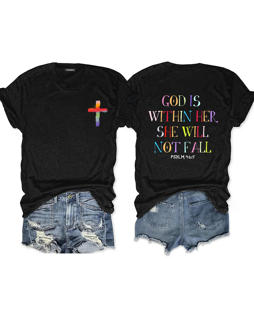 God Is Within Her She Will Not Fall T-shirt