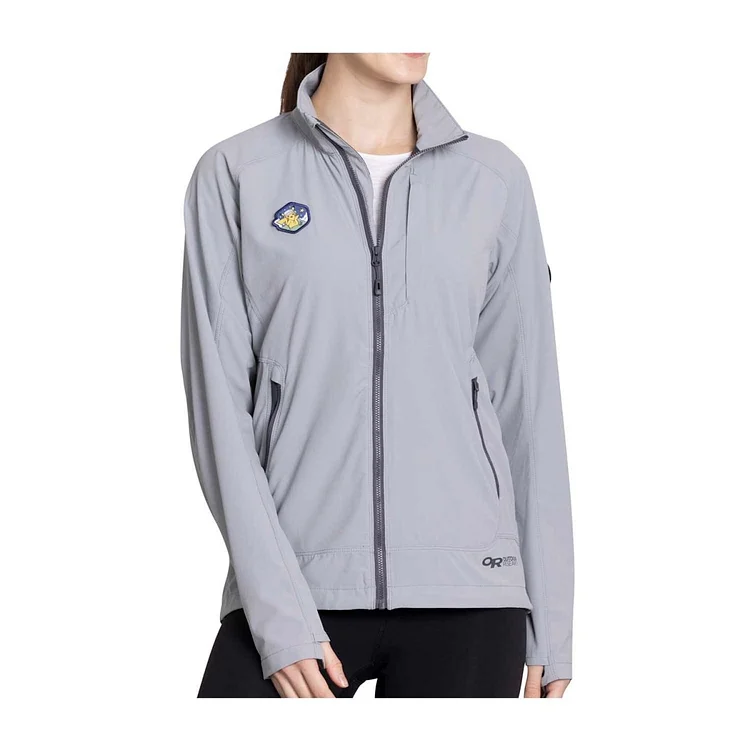 Outdoors with Pokémon Ferrosi Light Gray Lightweight Jacket by Outdoor Research - Women