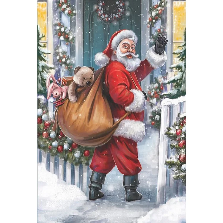 DIY - Santa Giving 11CT Stamped Cross Stitch 35*50cm