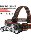 7LED Flashlight USB Rechargeable 4 Modes Outdoor Camping Cycling Head Light