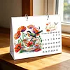 DIY 2027 Diamond Painting Calendar Art Kit Paper Desk Calendar Desktop Decoration Craft Kit