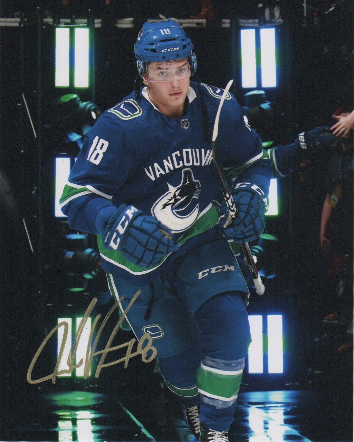 Vancouver Canucks Jake Virtanen Autographed Signed 8x10 NHL Photo Poster painting COA #27