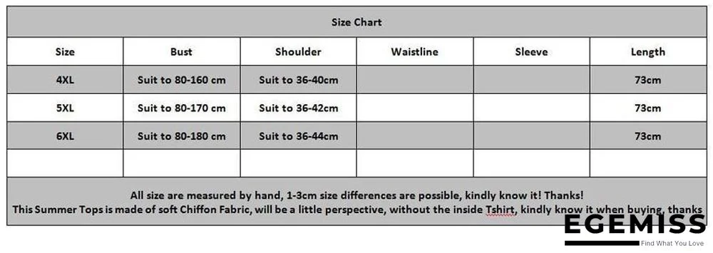 6XL Plus Size Women Batwing Sleeve Casual Chiffon Tops Blouses | EGEMISS