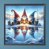 Diamond Painting-DIY Full Round Drill Fishing Gnome