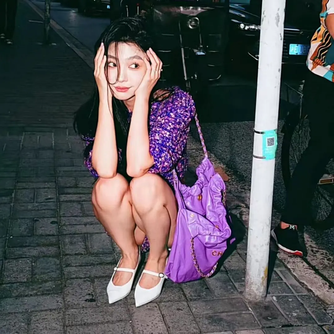 Churchf Churchf Mengling With The Same 2023 Shoes Fairy Shoes With Skirt Rich Daughter Shoes Wedge Heel White Single Shoe Pointed Maggie Jane