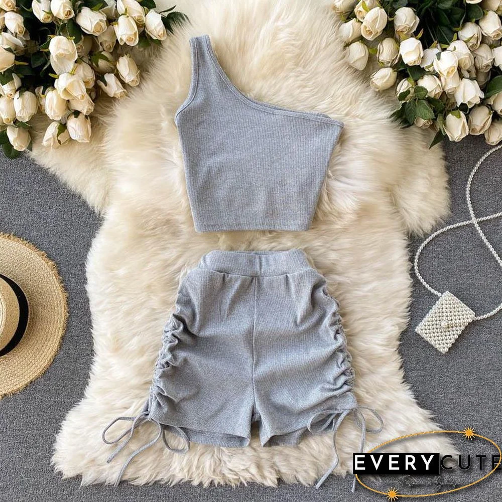 Solid Color  Two-Piece Set P14938