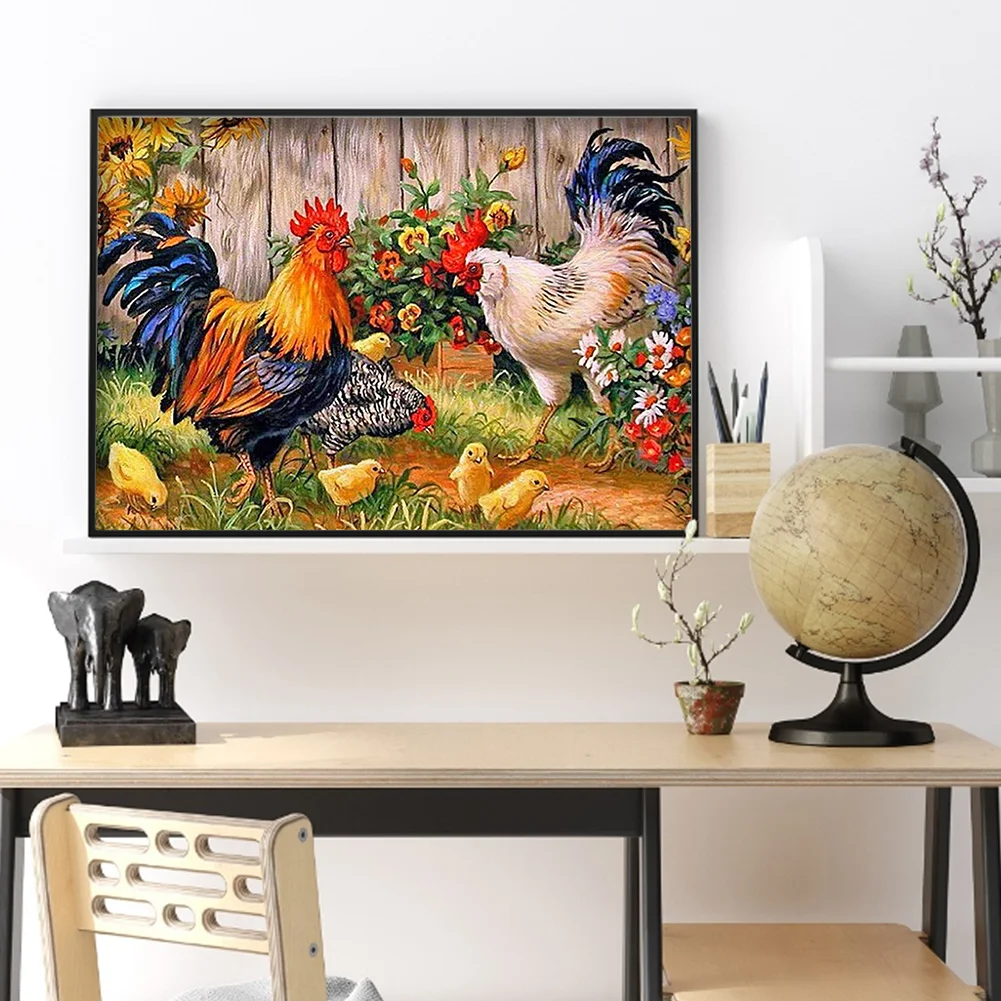 Diamond Painting - Full Round Drill - Chicken(40*30cm)