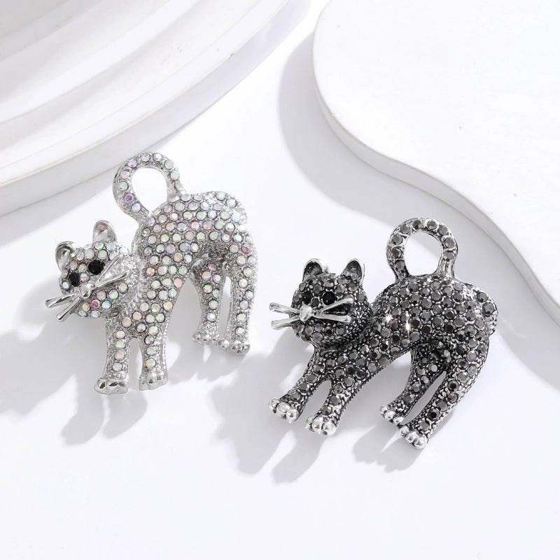 Casual Minimalist Human Animal Cello Alloy Inlay Rhinestones Unisex Brooches