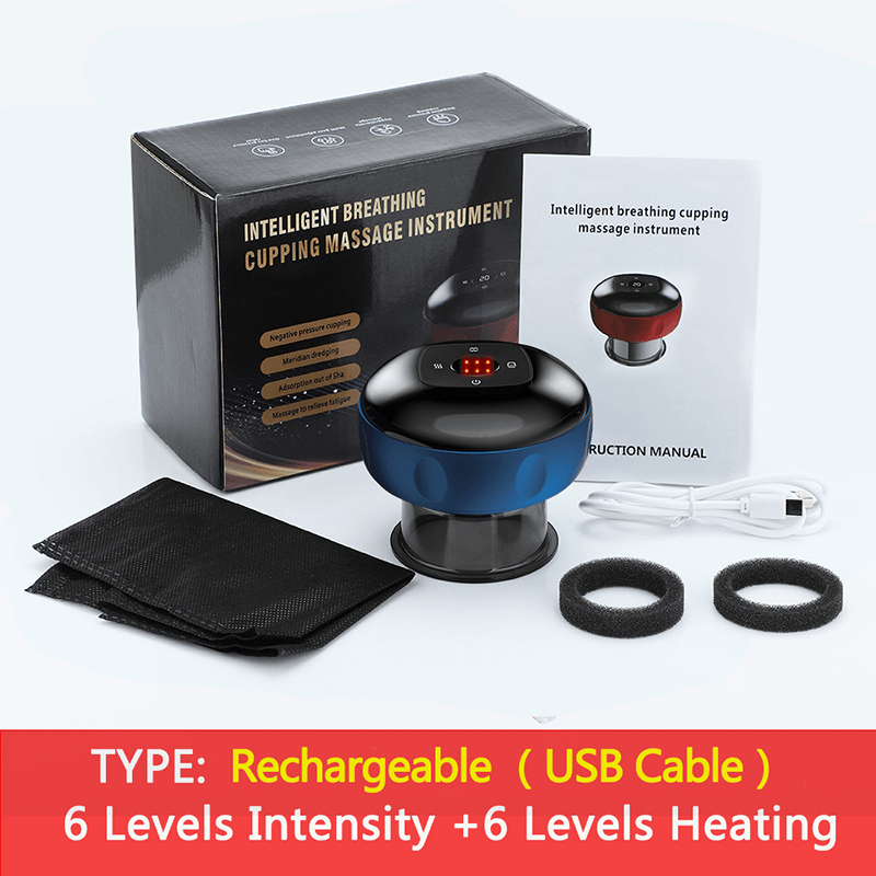 6/12 Levels Electric Intelligent Breathing Cupping Massager | 168DEAL