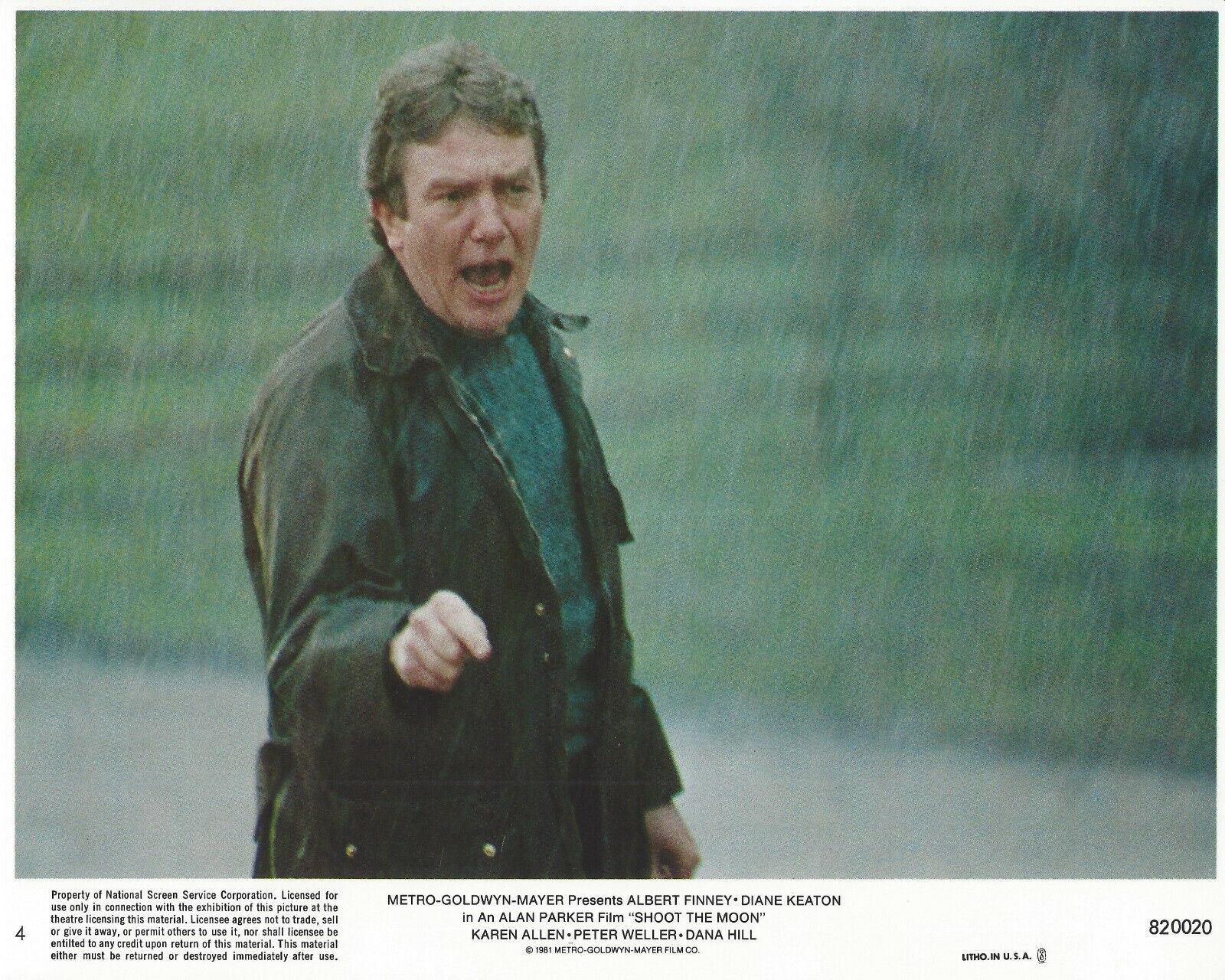 Shoot The Moon Original 8x10 Lobby Card Poster Photo Poster painting 1982 #4 Finney Keaton Allen